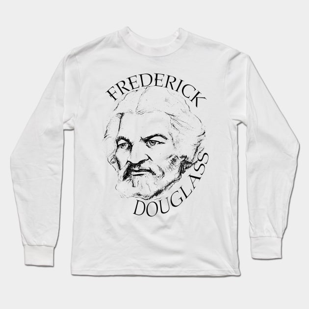 Frederick Douglass Long Sleeve T-Shirt by Historia